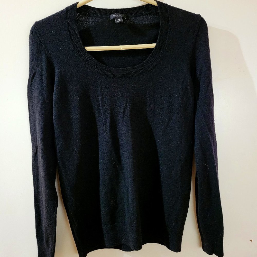 Black Merino Ann Taylor sweater